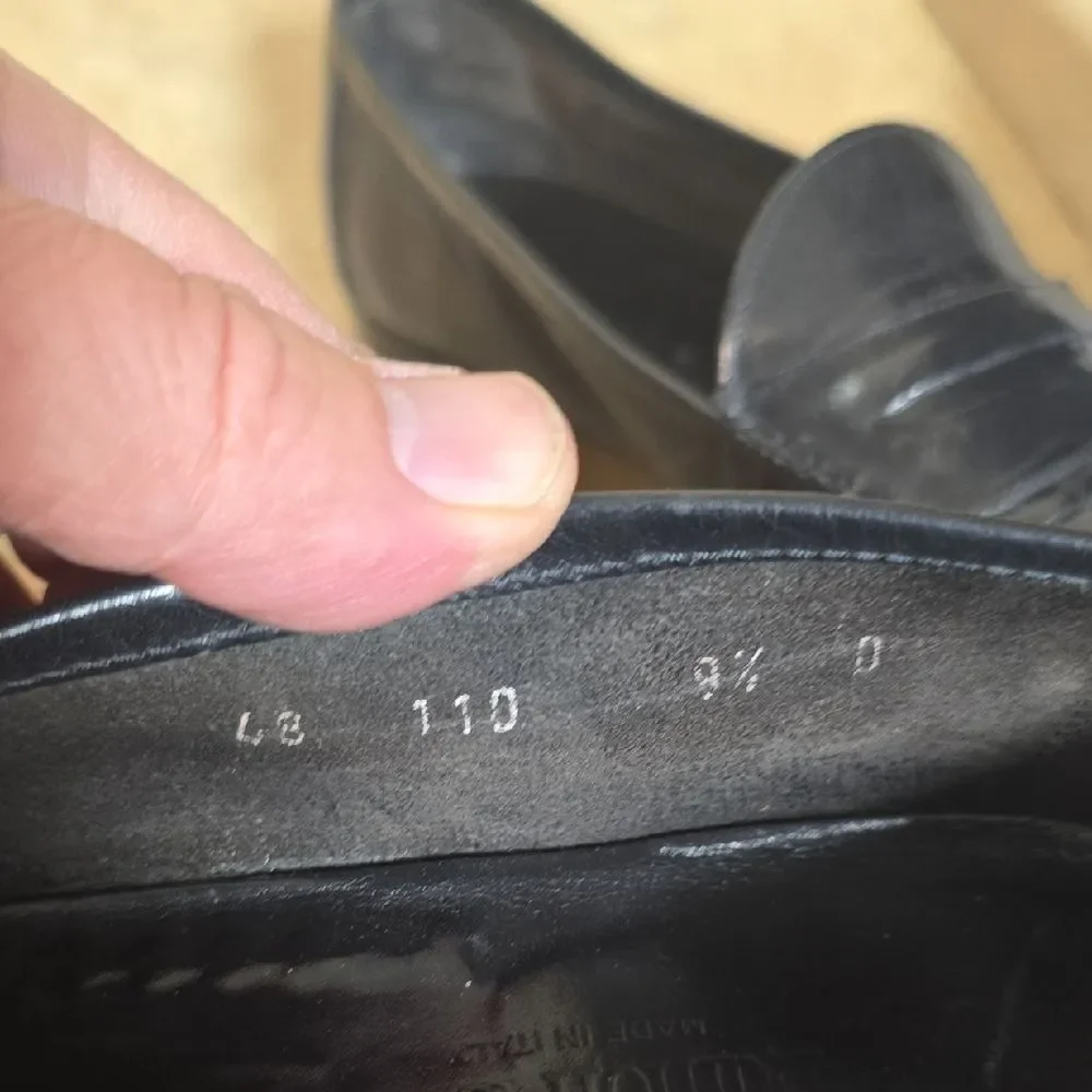 Allen Edmonds Black Woven Leather Loafers